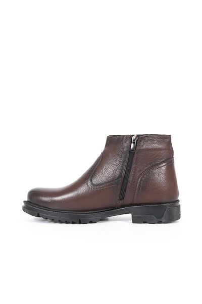 GENÇ GEPPETTO 100% GENUINE LEATHER FUR INNER LINING MEN'S BOOTS