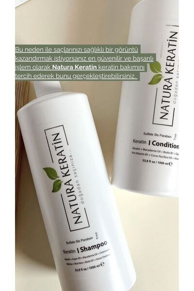 Natura Keratin Sülfatsız Şampuan 1000 ml