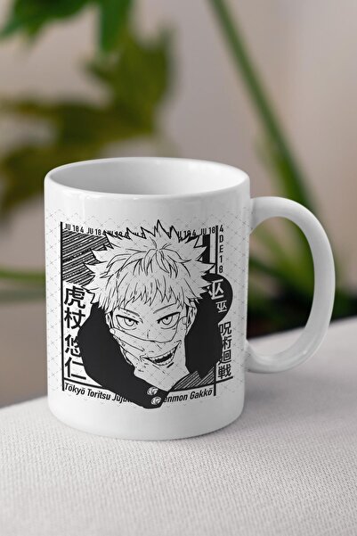 Anime Marketi كوب جوجوتسو كايسن مطبوع عليه رسوم متحركة - كوب هدية لصديق الحبيب