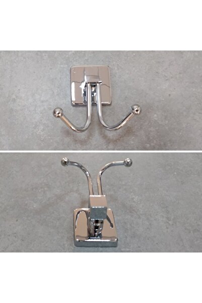 banyosepeti شماعة منشفة مزدوجة، شماعة رداء حمام باللون الأسود الذهبي، شماعة ر...