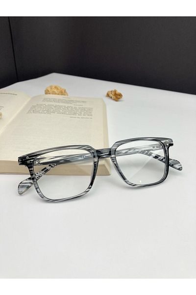 LOOKUP نظارات واقية من الضوء الأزرق للجنسين، نظارات شاشة بصرية متوافقة مع الزجاج الشفاف المضاد للضوء الأزرق
