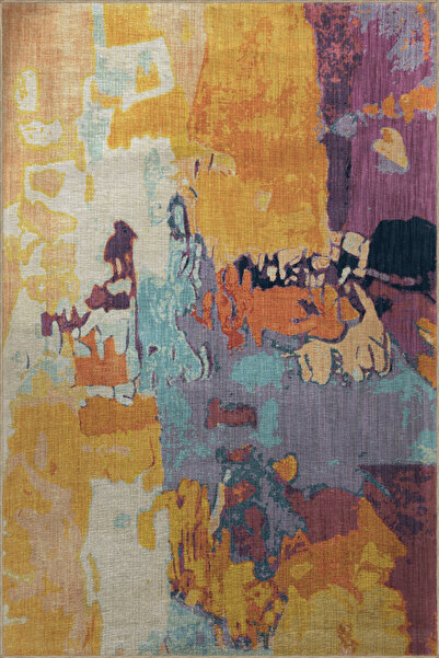 Rugs Modern Halı Çok Renkli Soyut Desenli Kreatif Modern Dekoratif Halı 2848
