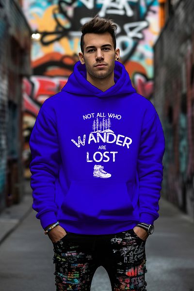 ADABEBEK Φούτερ ειδικής σχεδίασης Wander Lost Printed Relaxed Cut Oversize