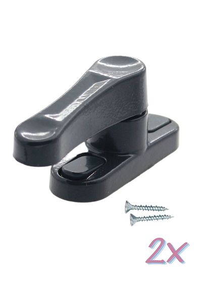 Pandogo Anthracite Pimapen Window Lock Keep Thieves Away Protect Your Children 2Pcs