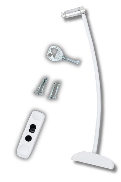 Pandogo White Premium Window Lock for Child Safety Easy Installation Long Lasting 1 Piece