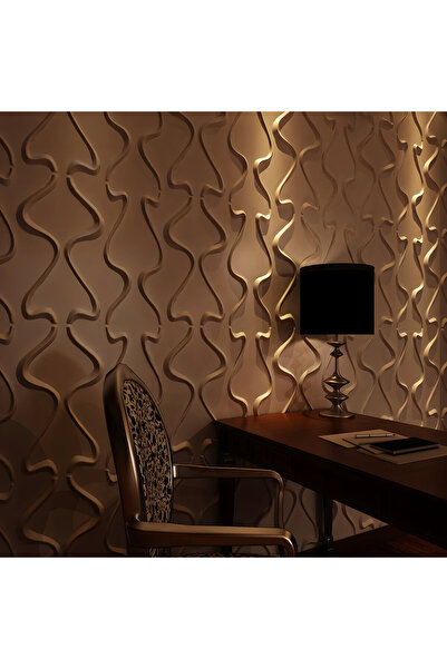 Duvarım 3 Boyutlu Boyanabilir PVC Duvar Paneli Safran (50-50 cm 4 adet-1 metrekare)