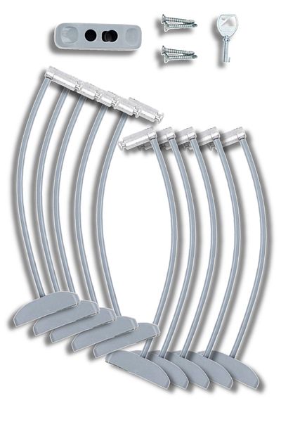 Pandogo Premium Window Lock for Child Safety Easy Installation Long Lasting 10 Pieces Gray