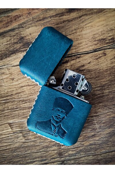 Atölye Çınar Leather Handmade El Yapımı Deri Kılıflı Zippo Çakmak