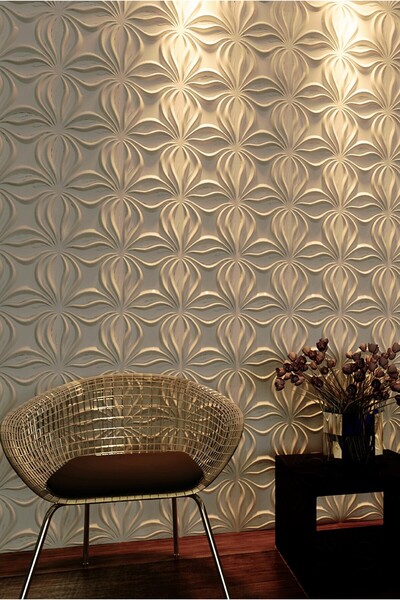 Duvarım 3 Boyutlu Boyanabilir PVC Duvar Paneli Anatolia (50-50 cm 4 adet-1 metrekare)