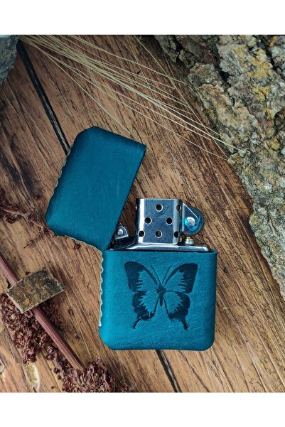 Atölye Çınar Leather Handmade El Yapımı Hakiki Deri Kılıflı Zippo Çakmak