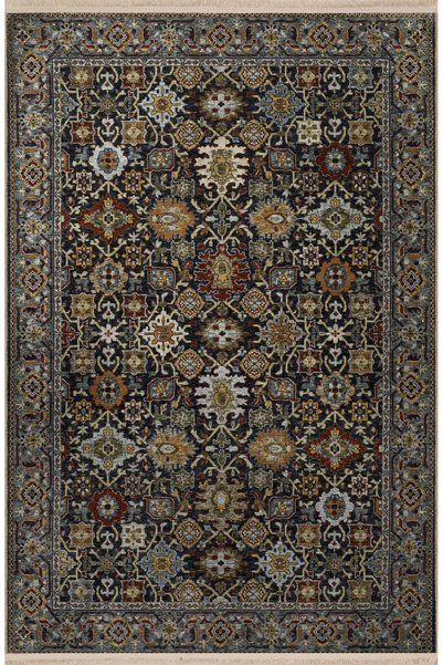 Rugs Modern Halı Dark Tone Multicolor Traditional Motif Ethnic Floral Pattern...