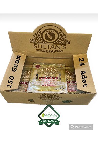 Hacıoğlu baharat Hatay Yöresel Hamam Otu Zırnık Tüy Dökücü Toz 150 gr x 24 paket