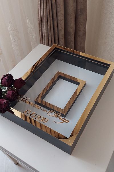 Verda Çerçeve 30x40 Cm Gold-black Rose Memory Frame!Photo Frame!Rose Memory Frame-hkm Trade