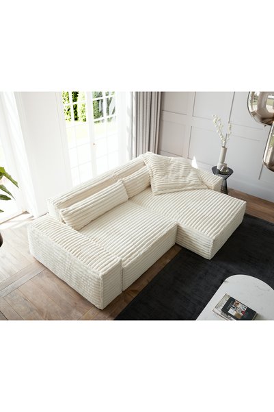 PUFHOME New Zen Mini L Koltuk (KALIN FİTİLLİ TOSCANA) 265*170cm