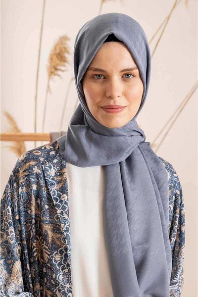 SpecialScarf Hijab Fashion Houndstooth Patterned, Silky Looking Cotton Shawl. Non-slip Silky Shawl, Stylish Elegant Combinable Shawl