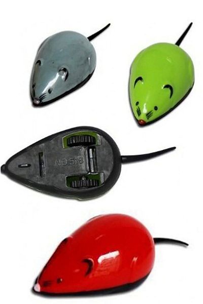 AkanHediyelik Pull and Drop Mouse Cat Training Toy Movable Wind-Up Toy