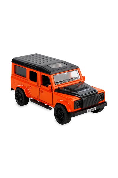 Vardem Toy Pull Drop Metal Jeep Orange
