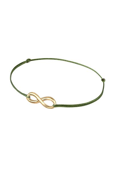 ELLI Armband Infinity Trend Nylon 925 Silber rosévergoldet