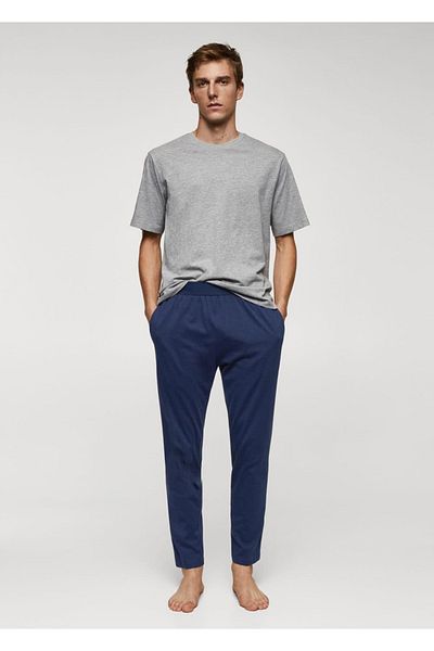 MANGO Man Set de pijamale din bumbac