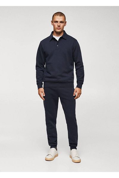 MANGO Man Bavlněné jogger kalhoty