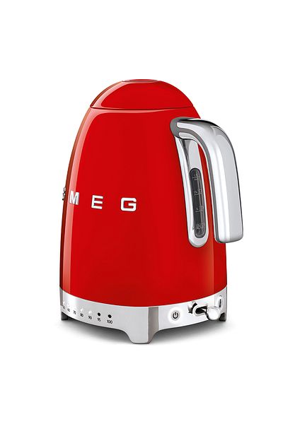 SMEG Klf04Rdeu Heat Adjustable Red Kettle
