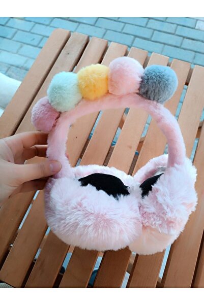 EyER Shoping Căști pliabile de pluș cu pompon