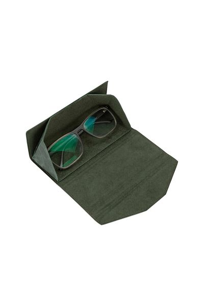 PLM Smart Glass Leather Glasses Case Tn16 Green