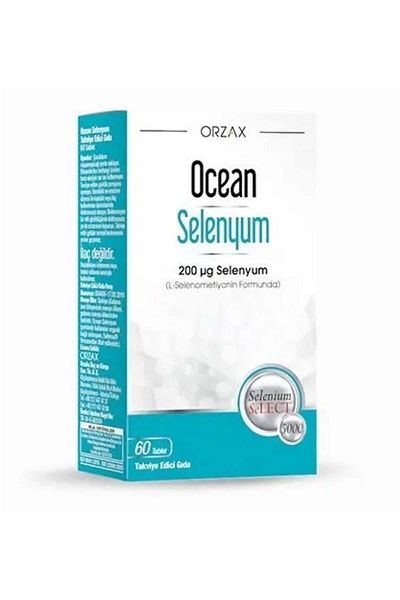 Ocean Selenium 200mcg - 60 Tablets Food Supplement Orzx