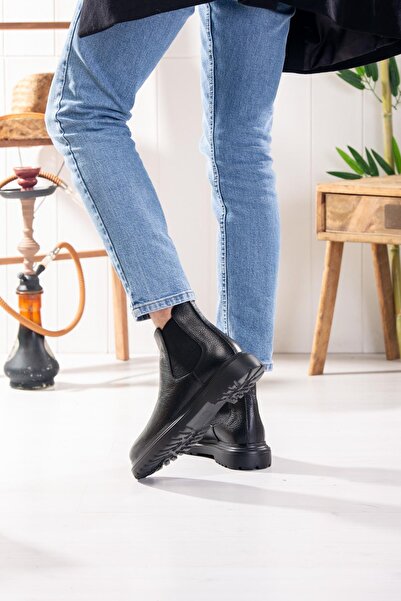 lizshoe LİZSHOE HAKİKİ NUBUK DERİ ERKEK GÜNLÜK BOT PİK 05523K