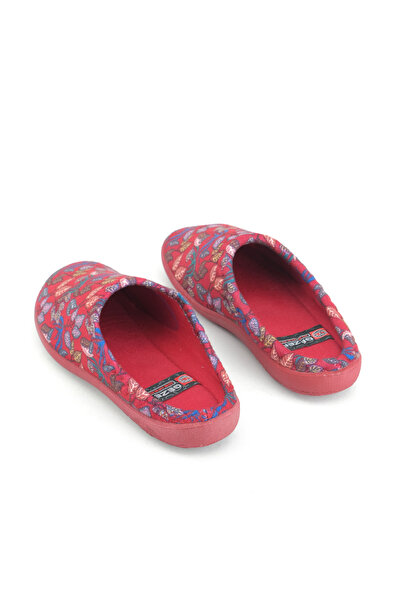 GEZER Kışlık Desenli Kadın Gondol Ev Terlik