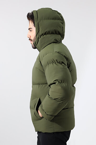 GAREN Unisex Oversize Hooded Waterproof Water Repellent Coat Coat Crinkle