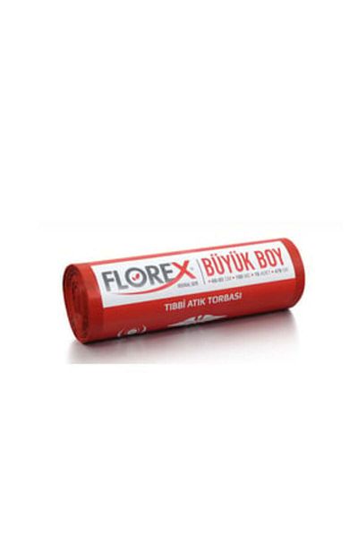 Florex ( 1 PC ) Florex 531 Printed Large Red Garbage Bag 60X85Cm 10 Rolls (1 Roll 10 Pieces)
