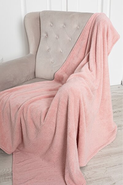 İzolli Pembe Renk Tek Kişilik Yumuşak Wellsoft TV Battaniyesi