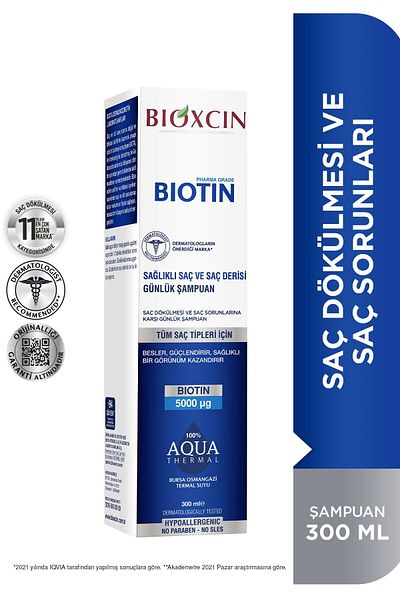 Bioxcin Biotin 300 ml Daily Relaxing Sensitive Scalp Shampoo