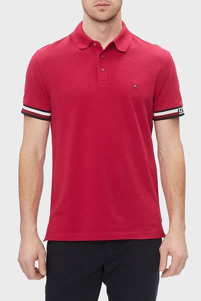 Tommy Hilfiger Cotton Slim Fit Polo T Shirt Men's POLO NECK T SHIRT MW0MW33585 XJV