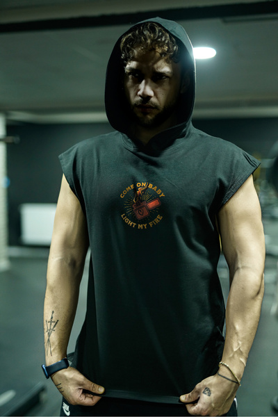 Oxlade Спортивний капюшон без рукавів Capshon Toptank Myfire (З КАПЮШОНОМ) ®