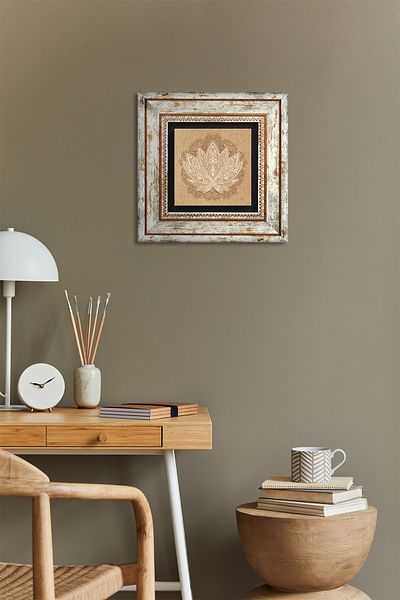 Pinecone Lotus Flower Stone Ζωγραφική Τοίχων Κορνίζα Διακόσμηση Τοίχου Wall Art Tk1-178
