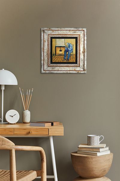 Pinecone Van Gogh on the Verge of Eternity Stone Wall Painting Framed Wall Decor Wall Art