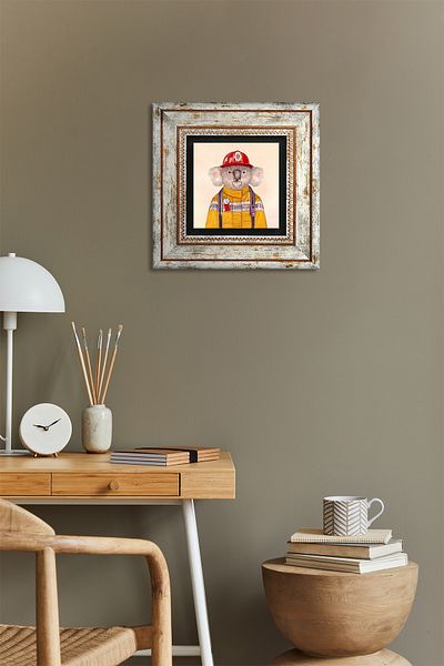 Pinecone Koala Stone Wall Painting Πλαίσιο Διακόσμηση τοίχου Wall Art