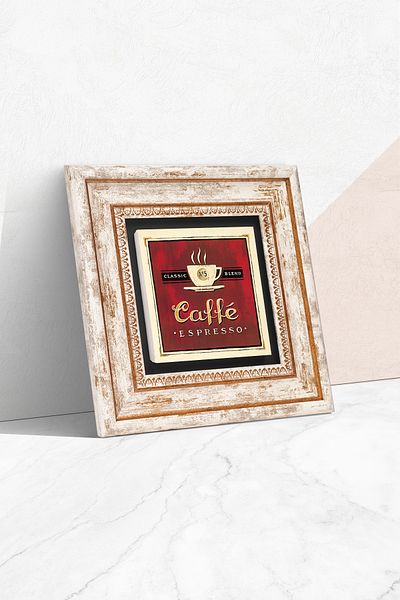 Pinecone Pictură de perete din piatră maro Decorație de perete înrămată Tk1-59