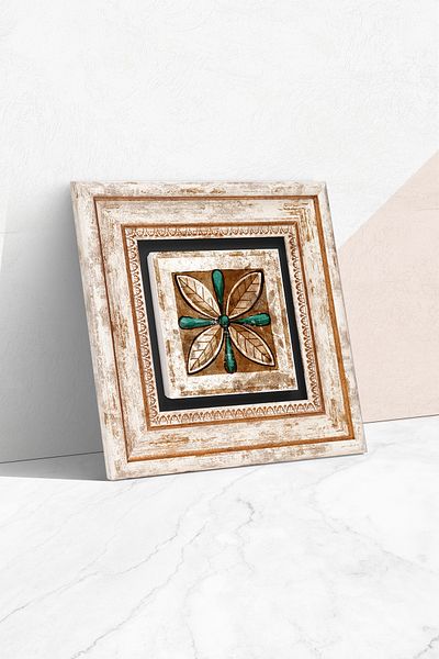 Pinecone Μαροκινό μοτίβο Vintage Πέτρινος Ζωγραφική Τοίχου Κορνίζα Διακόσμηση Τοίχου Τέχνη Τοίχου Tk1-36
