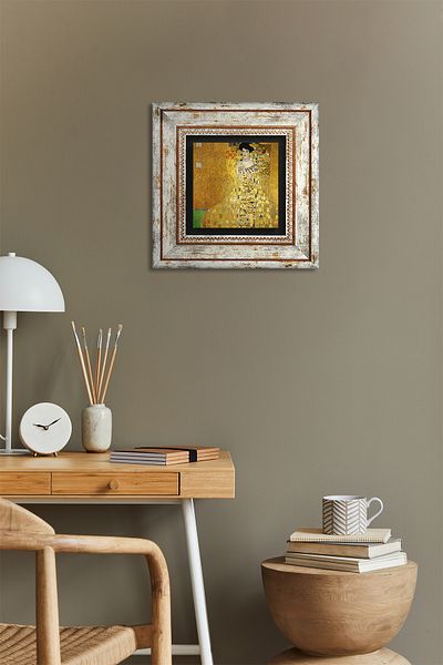Pinecone Gustav Klimt Portrait of Adele Bloch-Bauer Stone Wall Painting Framed Wall Decor Wall Art