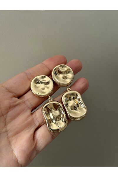 neslyaccessories Özel Seri Dövme Plaka Sallantılı Küpe