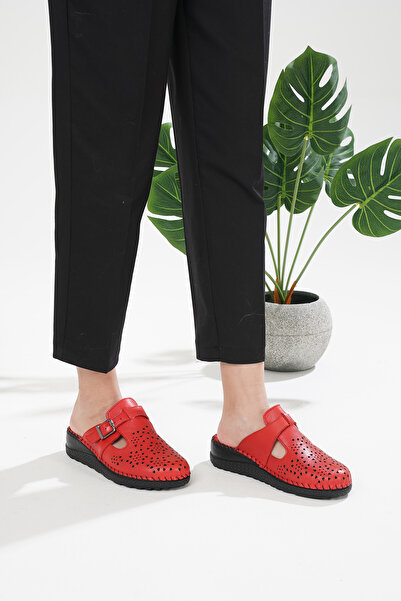 Mira Terlik Mira Orthopedic Leather Sabo Slippers Suitable for Heel Spur and Bone Protrusion