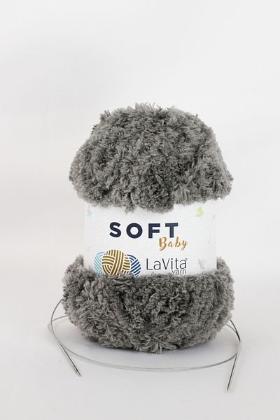 LaVita Yarn   Ață de catifea moale pentru bebeluși Amigurumi Ață de tricotat manual Ață Taka (6019-gri) Ață Taka