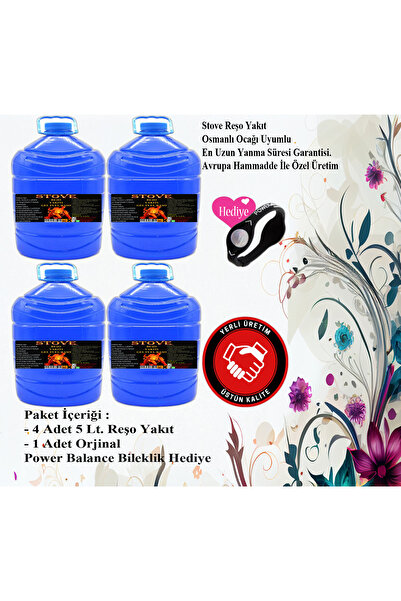 DOLYAK Osmanlı Ocağı Yakıtı Mangal Soba Tutuşturucu Reşo Jel Yakıt 4X5 LT HED...