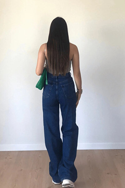 Livik OSLO Жіночі прямі джинси з еластаном, темно-сині