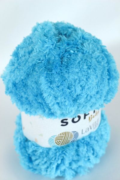 LaVita Yarn   Ață de catifea moale pentru bebeluși Amigurumi Ață de tricotat manual Ață Taka (5801-Turcoaz) Ață Taka