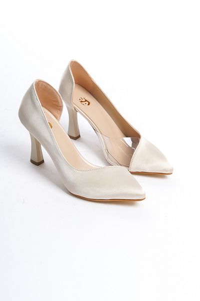 Luja Pantofi stiletto cu toc subțire din piele satinată
