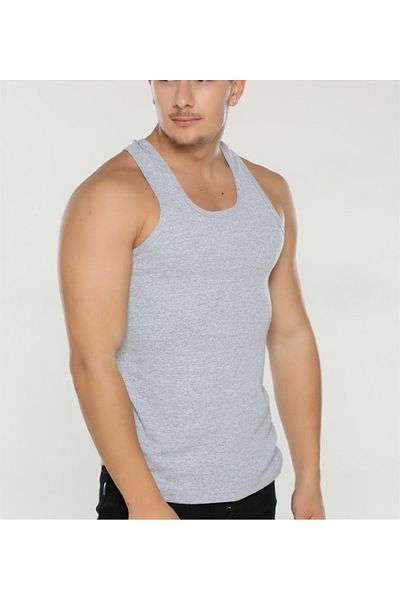 Öztaş Underwear 3 Pieces Men's Cotton Swim Rib Rambo Athlete Undershirt